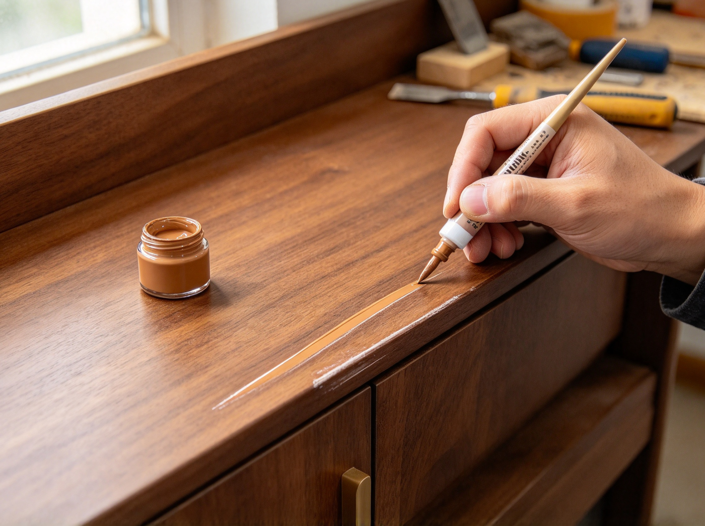 Custom Wood Scratch & Grain Repair