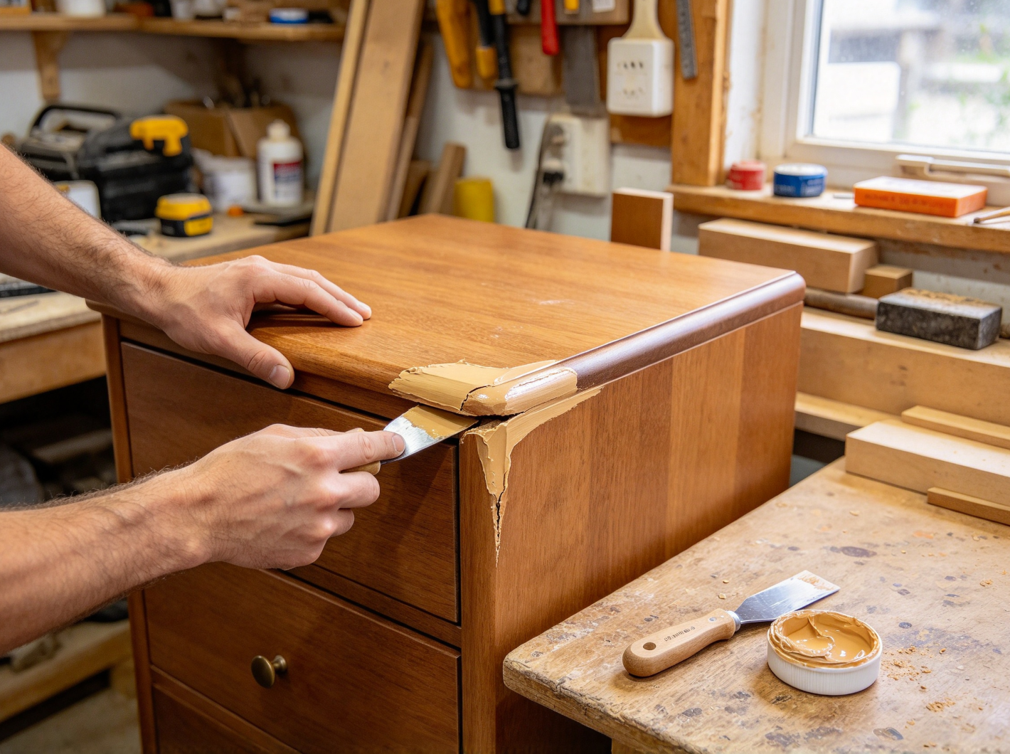 Custom Furniture Chip & Dent Repair